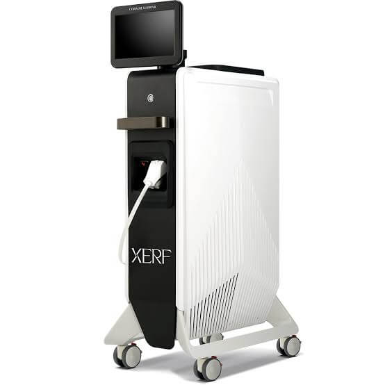 The XERF radiofrequency system used during a Green Aura Spa session